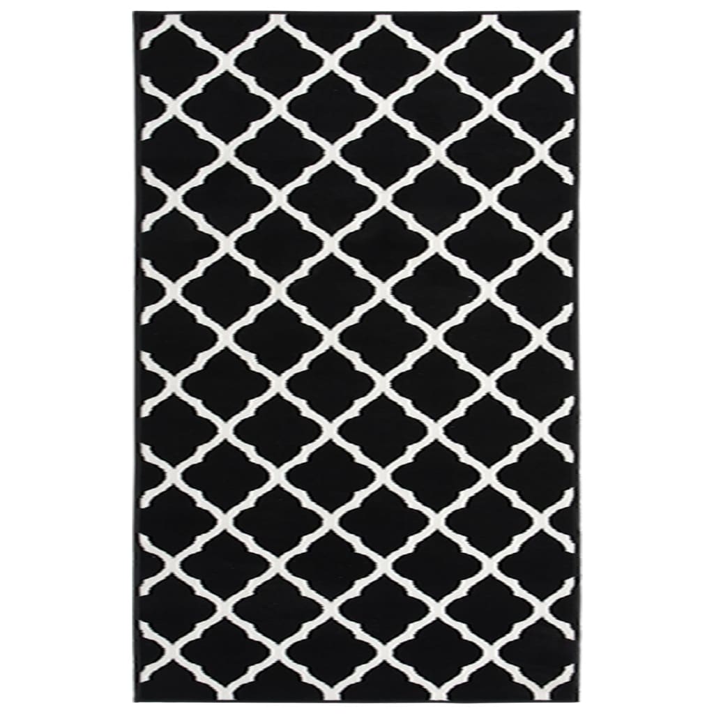Berkfield Runner Rug BCF Black and White 100x150 cm