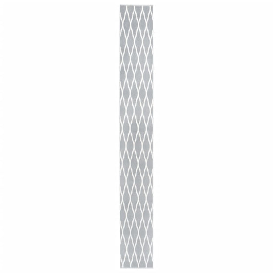 Berkfield Runner Rug BCF Grey and White 60x500 cm