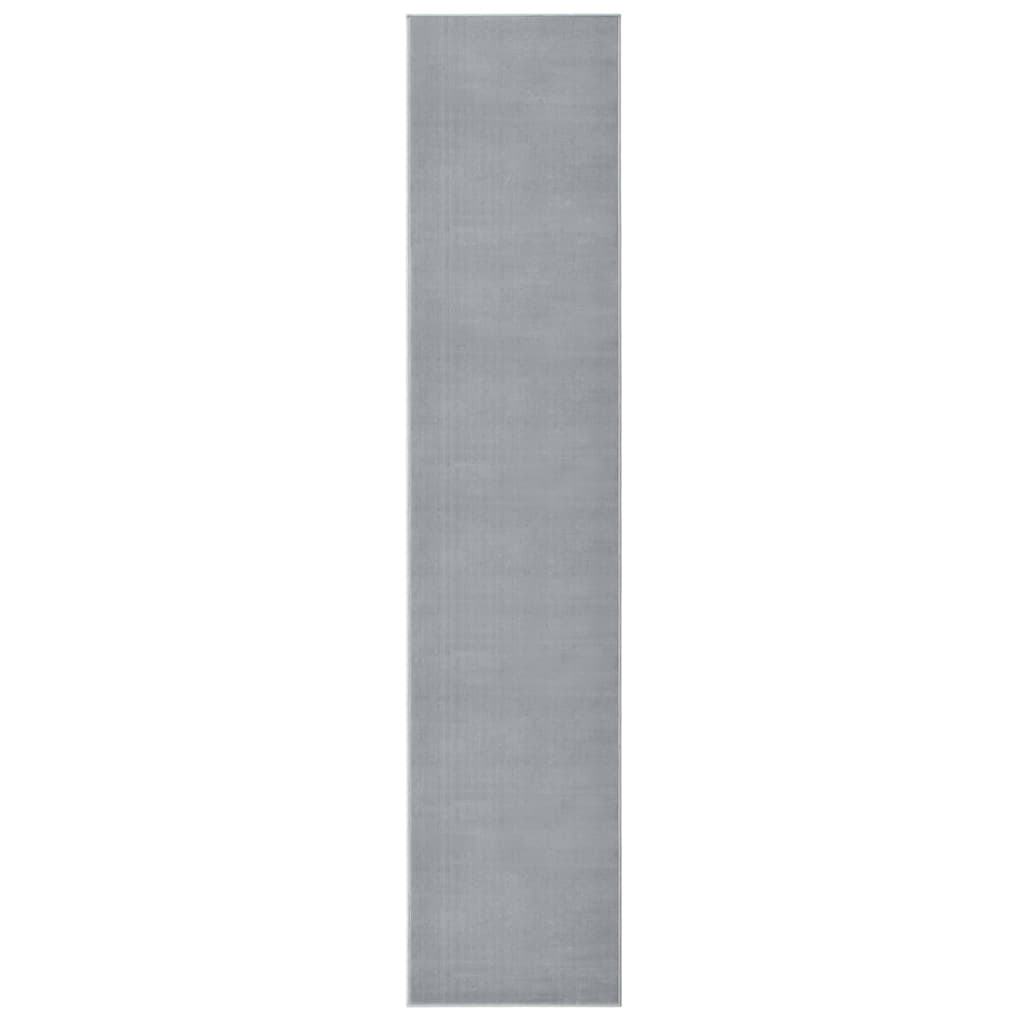 Berkfield Runner Rug BCF Grey 100x500 cm