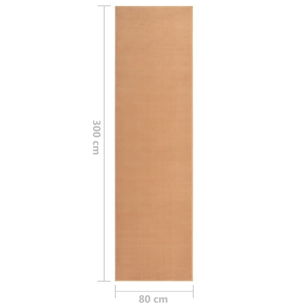 Berkfield Runner Rug BCF Beige 80x300 cm