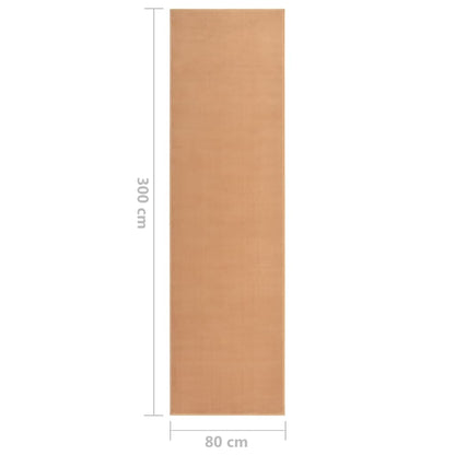 Berkfield Runner Rug BCF Beige 80x300 cm