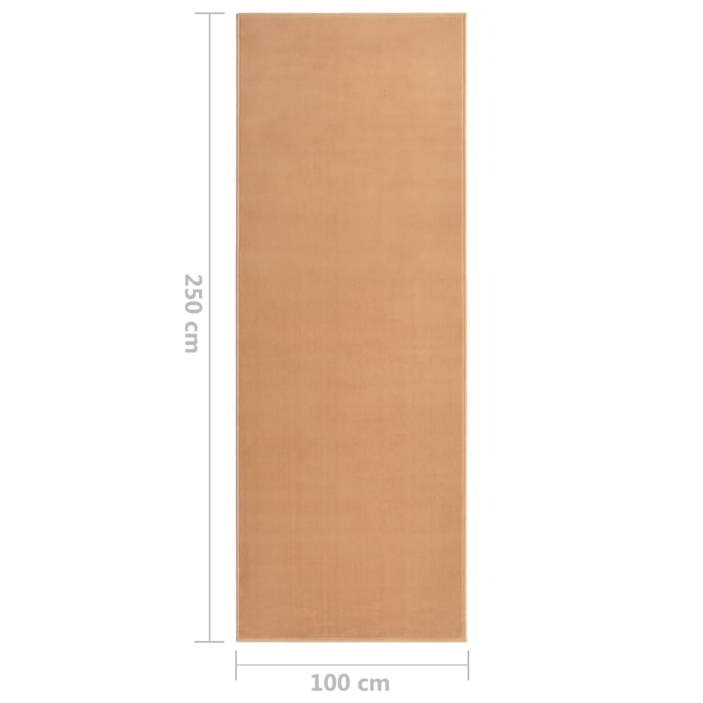 Berkfield Runner Rug BCF Beige 100x250 cm