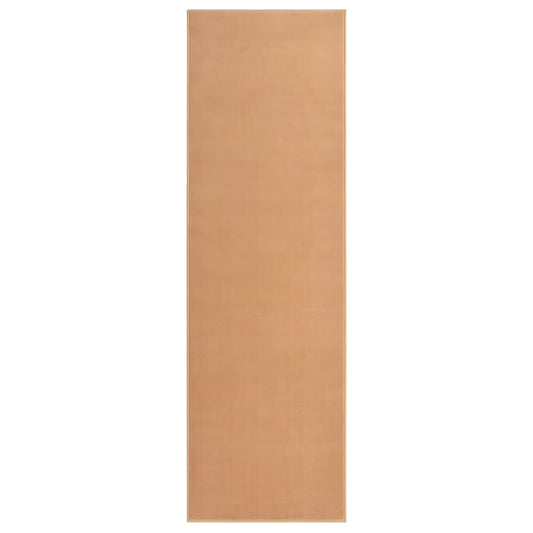 Berkfield Runner Rug BCF Beige 100x350 cm
