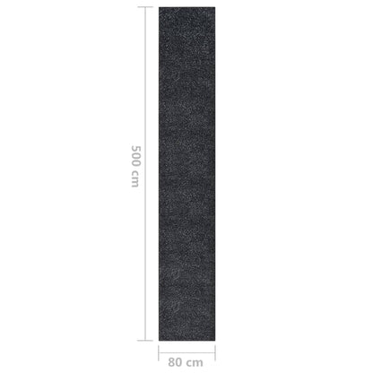 Berkfield Runner Rug BCF Anthracite 80x500 cm
