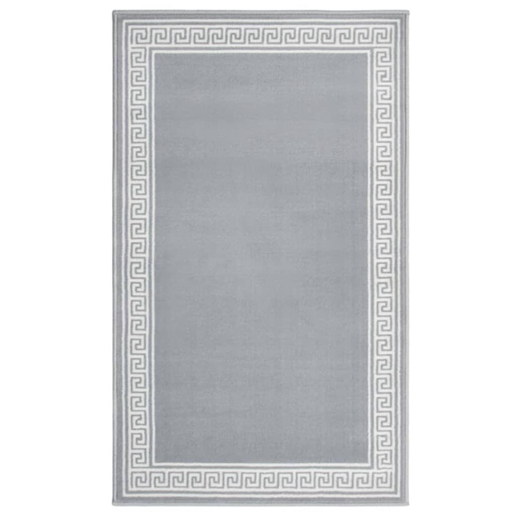 Berkfield Runner Rug BCF Grey with Motif 100x150 cm