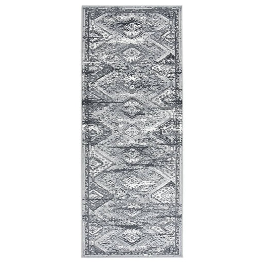 Berkfield Runner Rug BCF Oriental Grey 100x250 cm