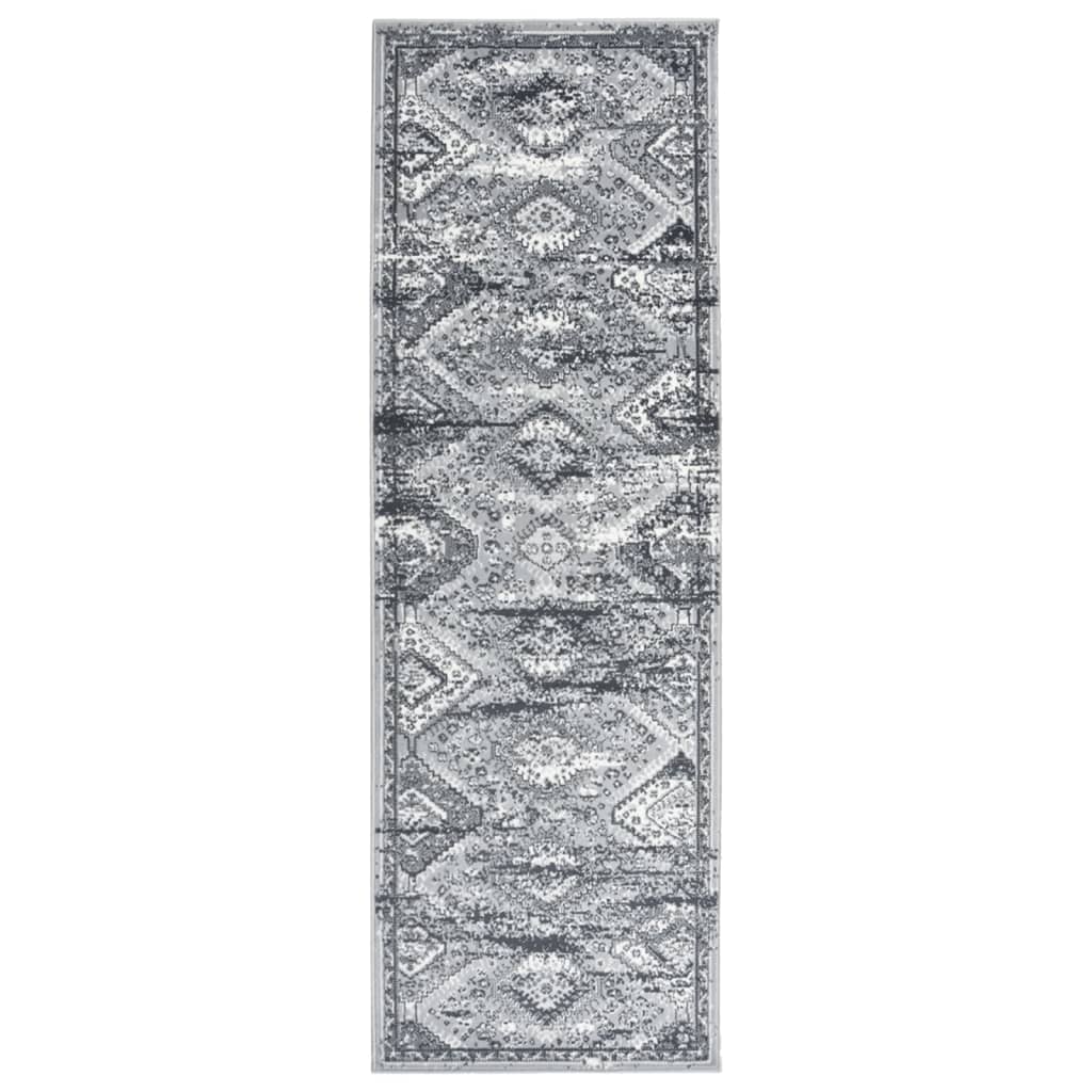 Berkfield Runner Rug BCF Oriental Grey 100x300 cm