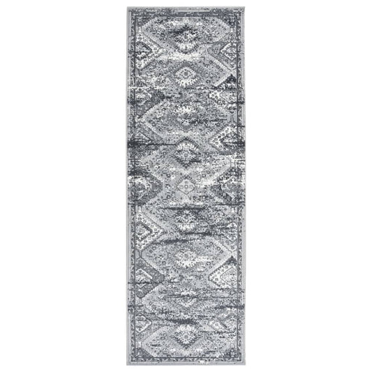 Berkfield Runner Rug BCF Oriental Grey 100x300 cm