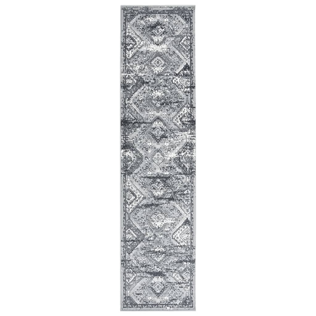 Berkfield Runner Rug BCF Oriental Grey 100x400 cm
