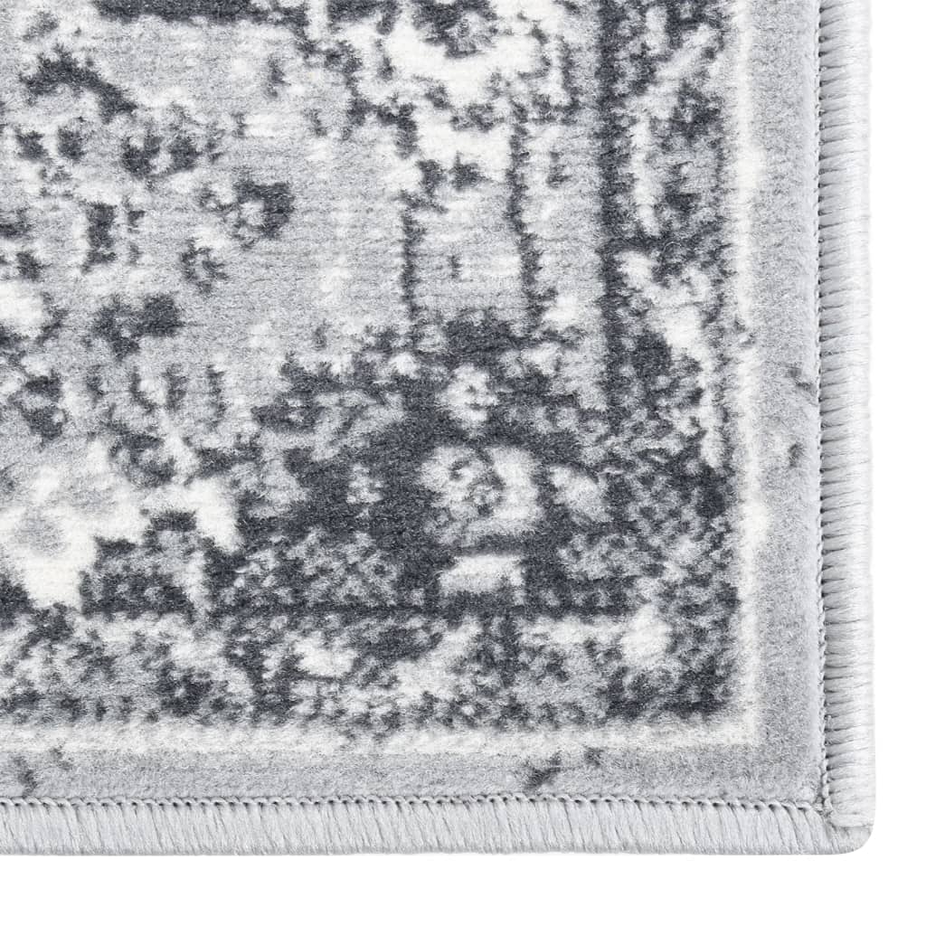Berkfield Runner Rug BCF Oriental Grey 100x400 cm