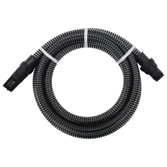 Berkfield Suction Hose with PVC Connectors Black 1" 7 m PVC