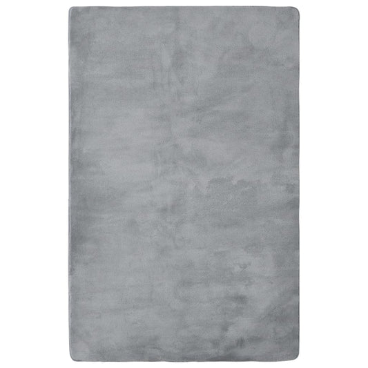 Berkfield Teddy Rug Grey 230x160 cm