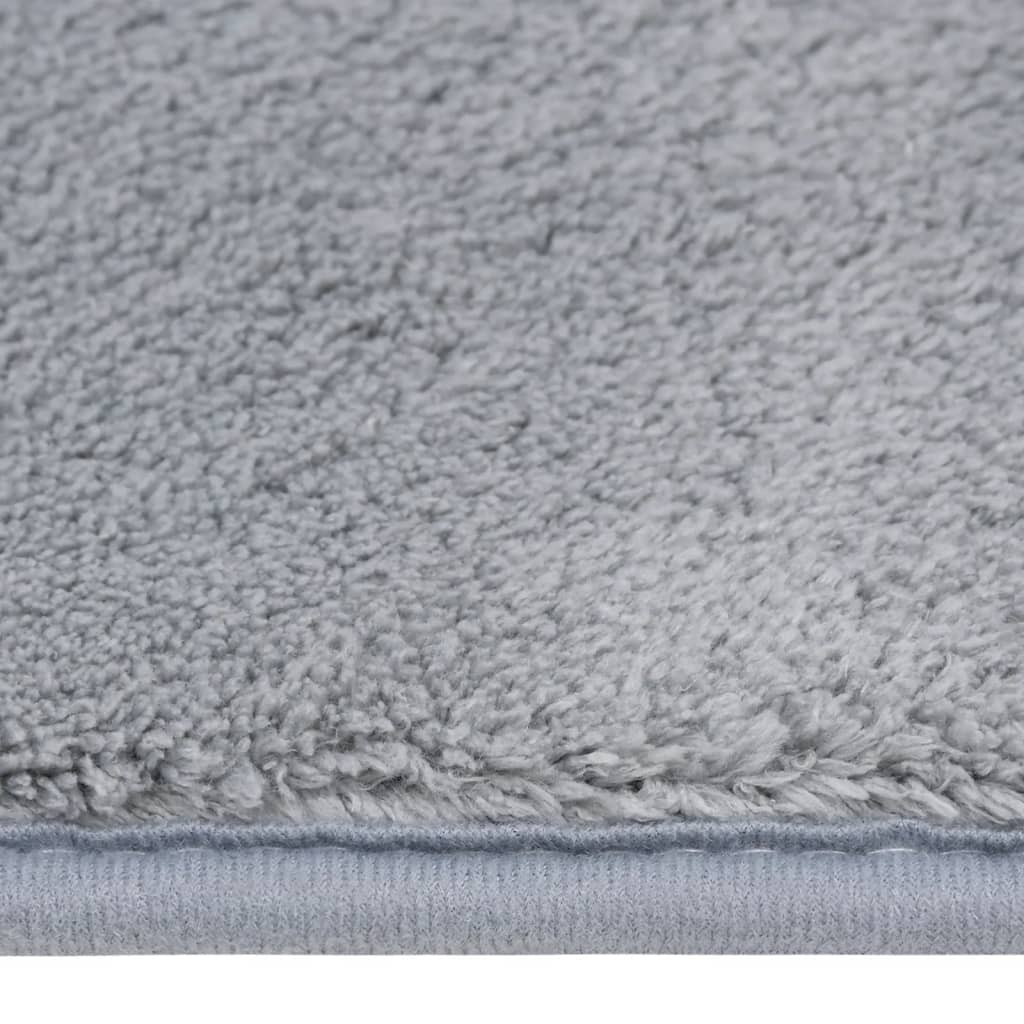 Berkfield Teddy Rug Grey 300x200 cm