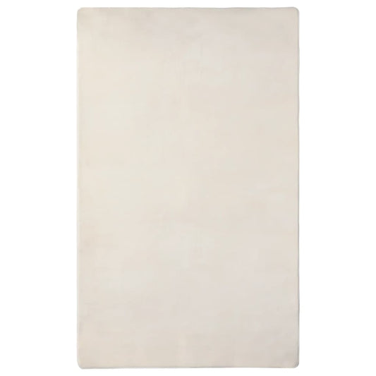 Berkfield Teddy Rug Cream 270x180 cm