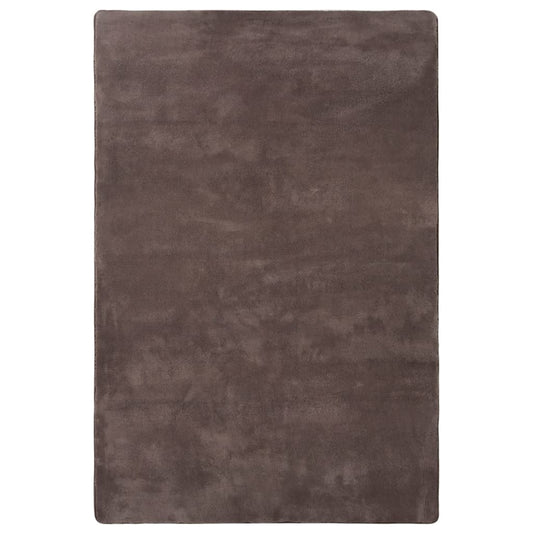 Berkfield Teddy Rug Taupe 200x140 cm