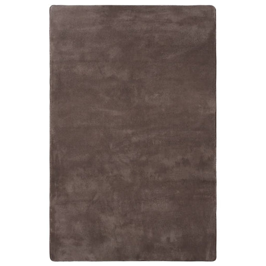 Berkfield Teddy Rug Taupe 230x160 cm