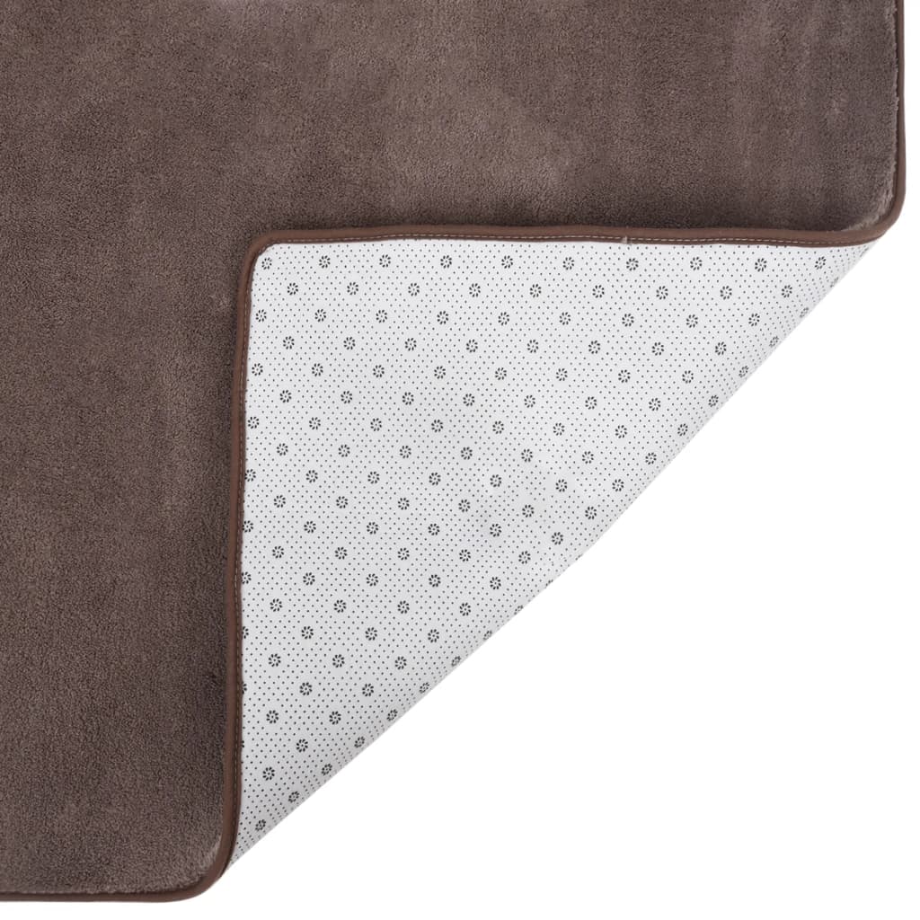 Berkfield Teddy Rug Taupe 270x180 cm