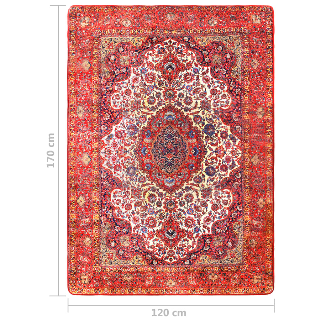 Berkfield Printed Rug Oriental Multicolour 120x170 cm