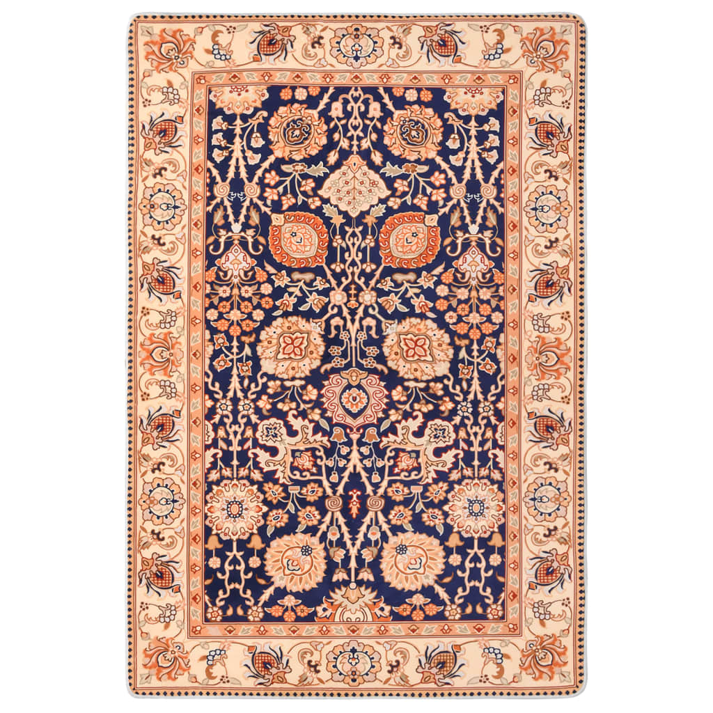 Berkfield Printed Rug Oriental Multicolour 140x200 cm