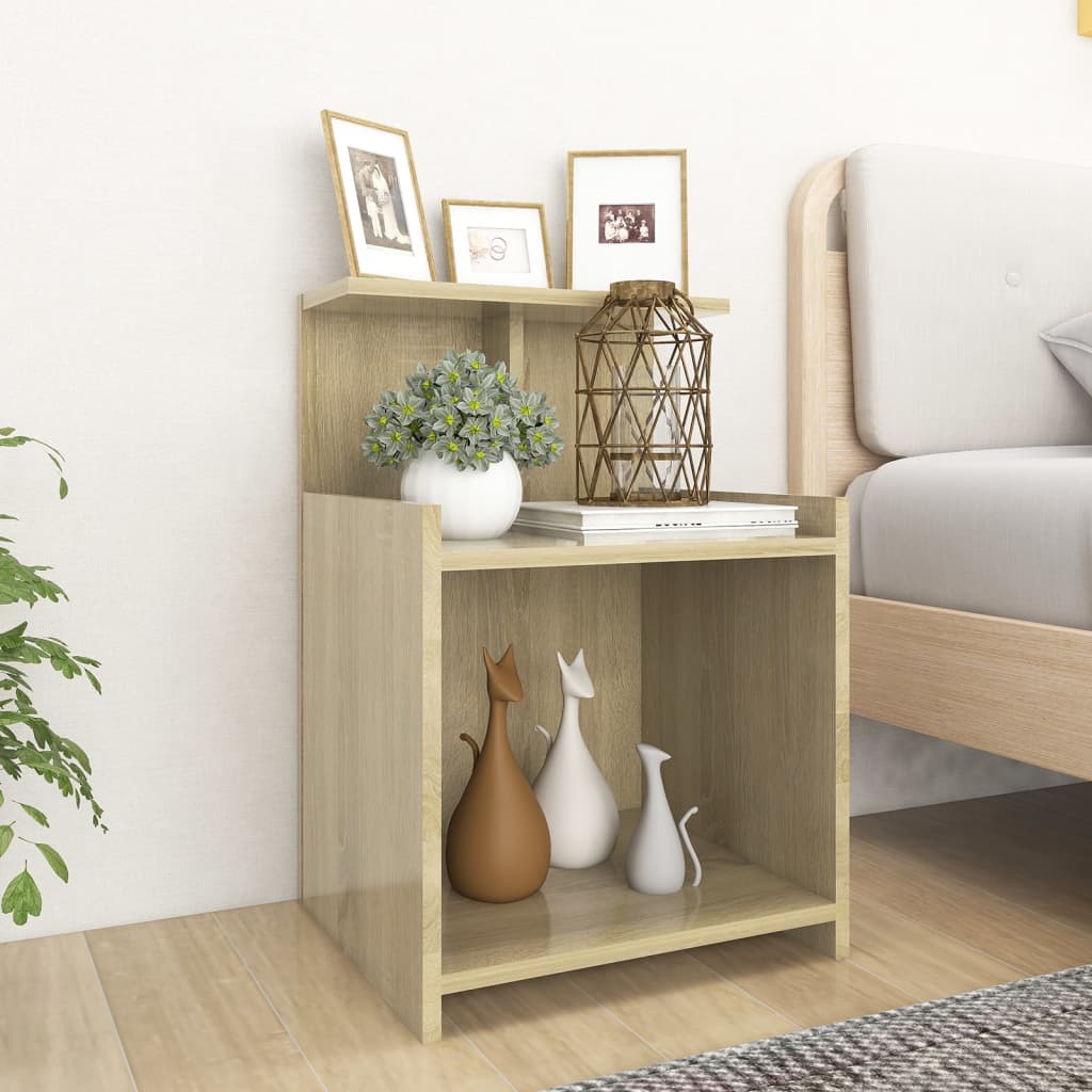 Berkfield Bed Cabinet Sonoma Oak 40x35x60 cm Engineered Wood