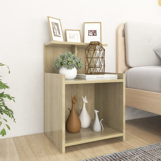 Berkfield Bed Cabinet Sonoma Oak 40x35x60 cm Engineered Wood