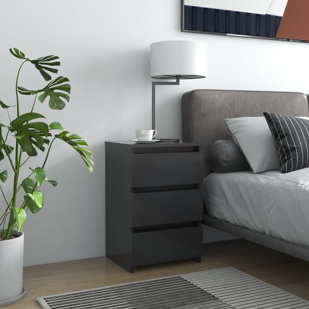 Berkfield Bed Cabinet Grey 40x35x62.5 cm Engineered Wood