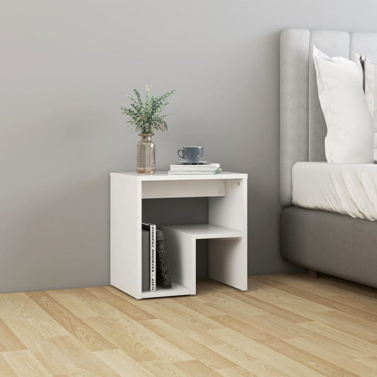 Berkfield Bed Cabinet White 40x30x40 cm Engineered Wood