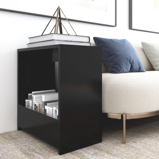 Berkfield Side Table Black 50x26x50 cm Engineered Wood