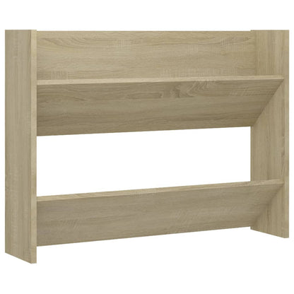 Berkfield Wall Shoe Cabinets 2 pcs Sonoma Oak 80x18x60cm Engineered Wood