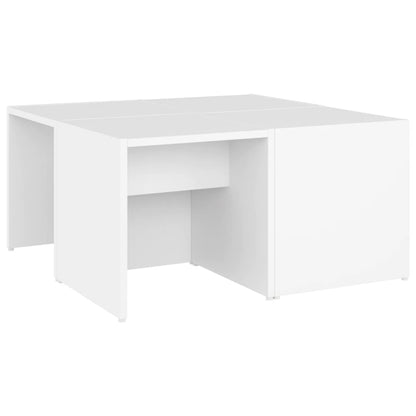 Berkfield Coffee Tables 4 pcs White 33x33x33 cm Engineered Wood
