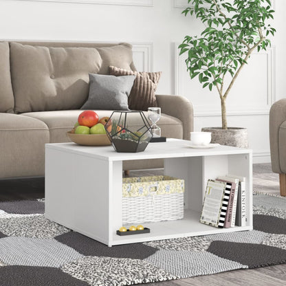 Berkfield Coffee Tables 4 pcs White 33x33x33 cm Engineered Wood