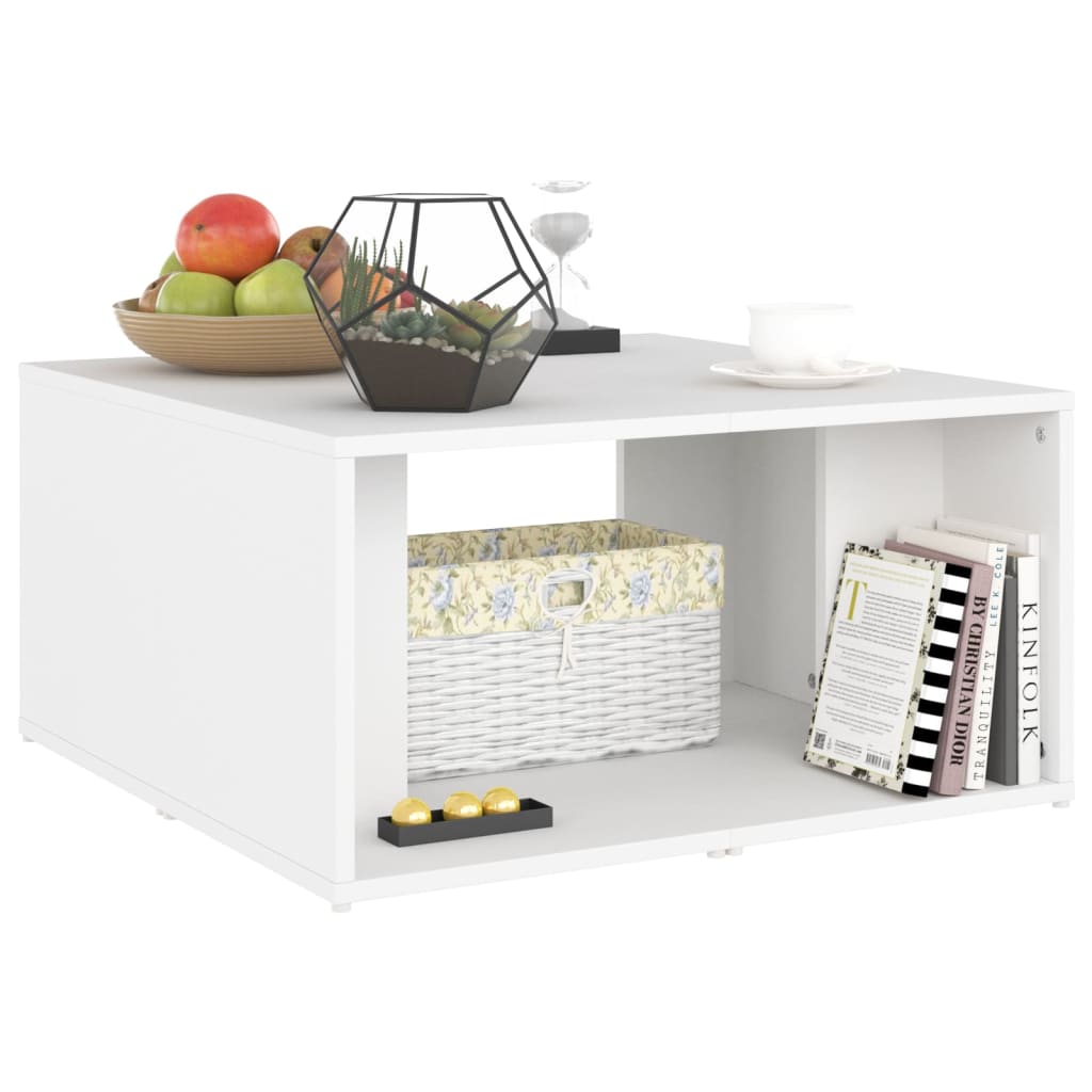 Berkfield Coffee Tables 4 pcs White 33x33x33 cm Engineered Wood