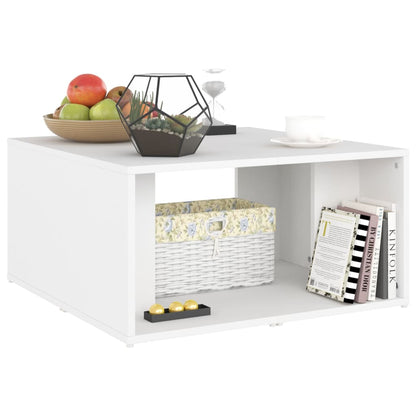 Berkfield Coffee Tables 4 pcs White 33x33x33 cm Engineered Wood