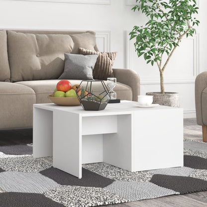 Berkfield Coffee Tables 4 pcs White 33x33x33 cm Engineered Wood