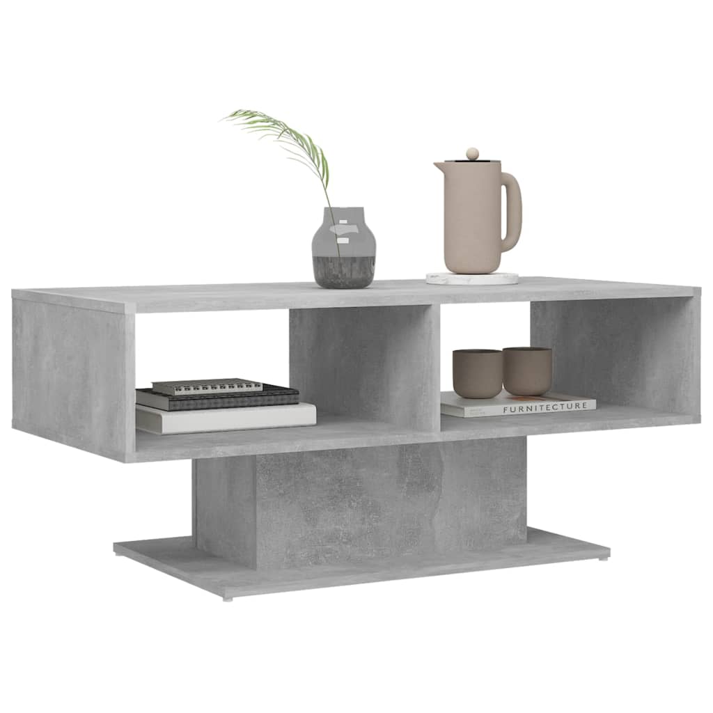 Berkfield Coffee Table Concrete Grey 103.5x50x44.5 cm Engineered Wood