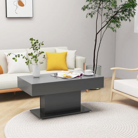 Berkfield Coffee Table Grey 96x50x45 cm Engineered Wood