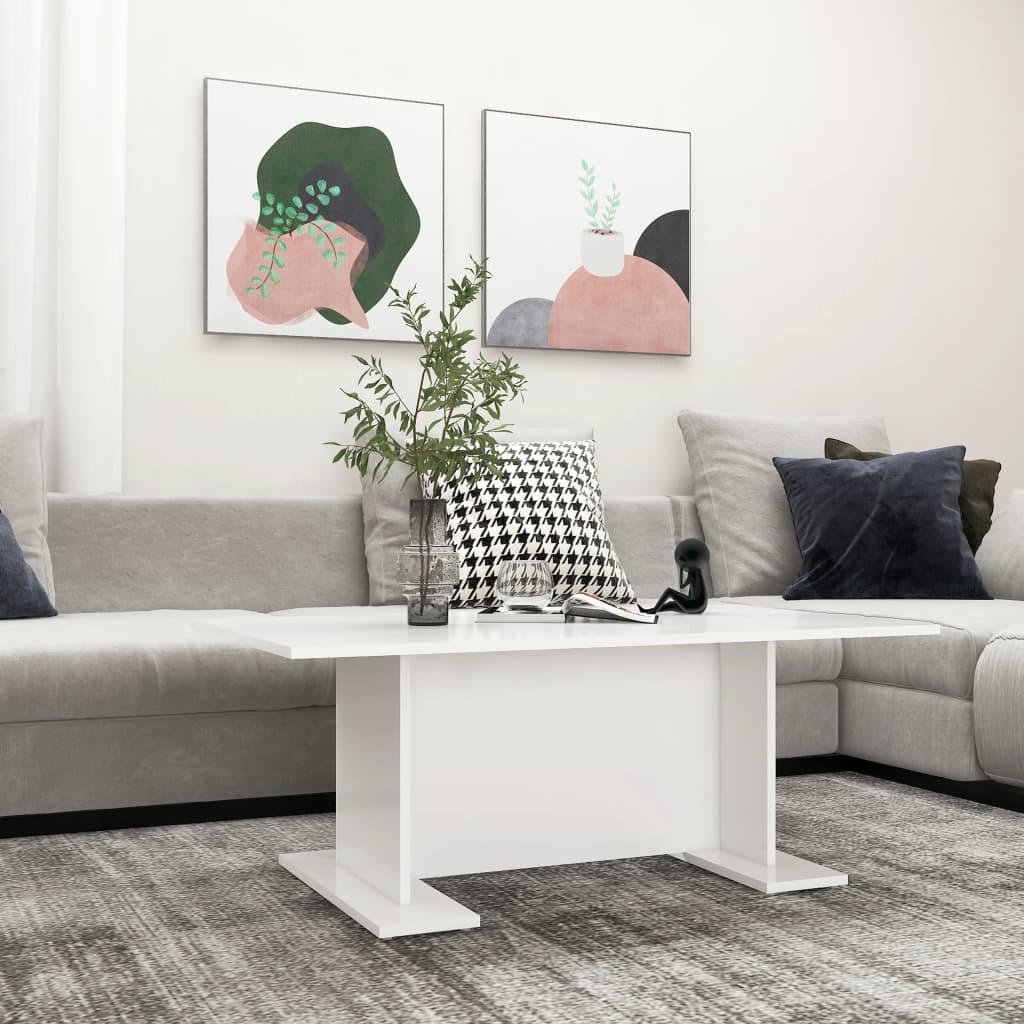 Berkfield Coffee Table White 103.5x60x40 cm Engineered Wood