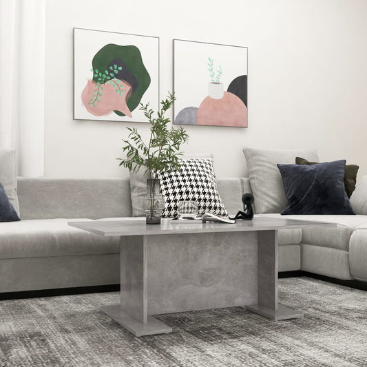 Berkfield Coffee Table Concrete Grey 103.5x60x40 cm Engineered Wood