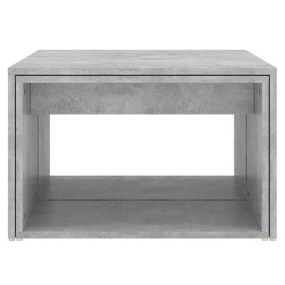 Berkfield 3 Piece Nesting Coffee Table Set Concrete Grey 60x60x38 cm