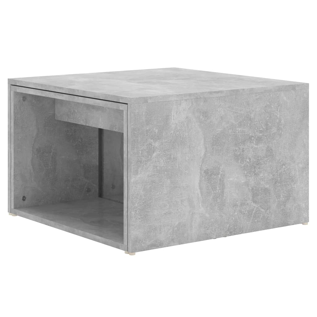 Berkfield 3 Piece Nesting Coffee Table Set Concrete Grey 60x60x38 cm