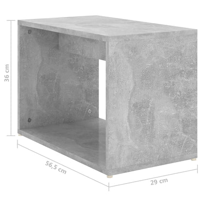 Berkfield 3 Piece Nesting Coffee Table Set Concrete Grey 60x60x38 cm