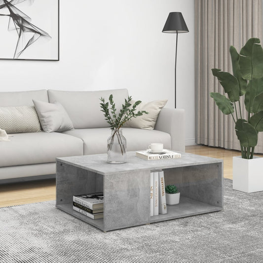 Berkfield Coffee Table Concrete Grey 90x67x33 cm Engineered Wood