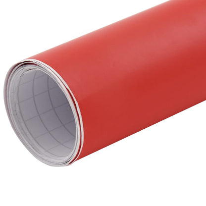 Berkfield Car Films 2 pcs Matt Red 100x150 cm+50x150 cm