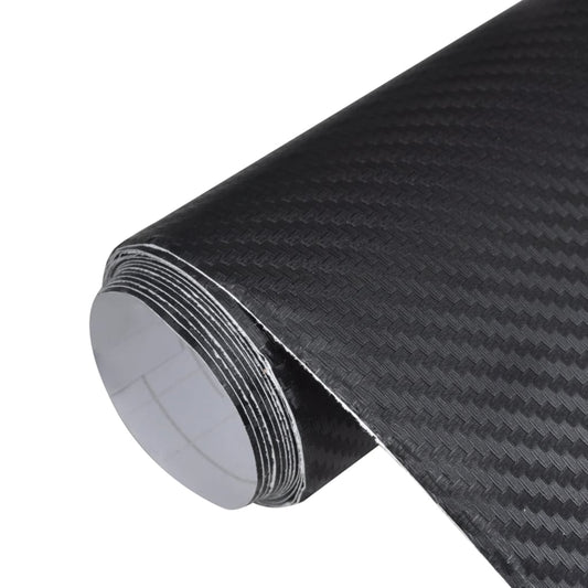 Berkfield Car Film 3D Black 100x150 cm