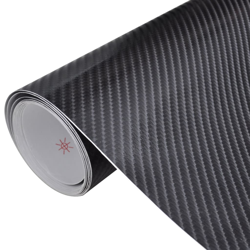 Berkfield Car Films 2 pcs 4D Black 100x150 cm+50x150 cm