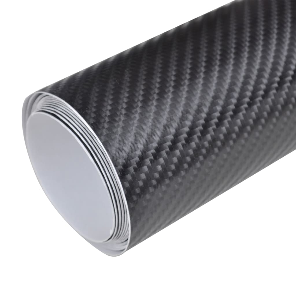Berkfield Car Films 2 pcs 4D Black 100x150 cm+50x150 cm