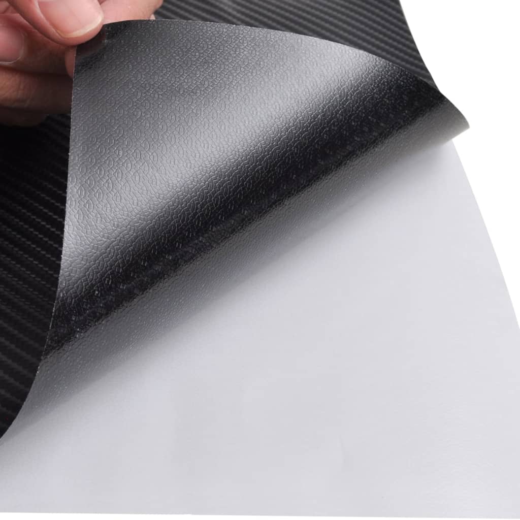 Berkfield Car Films 2 pcs 4D Black 100x150 cm+50x150 cm