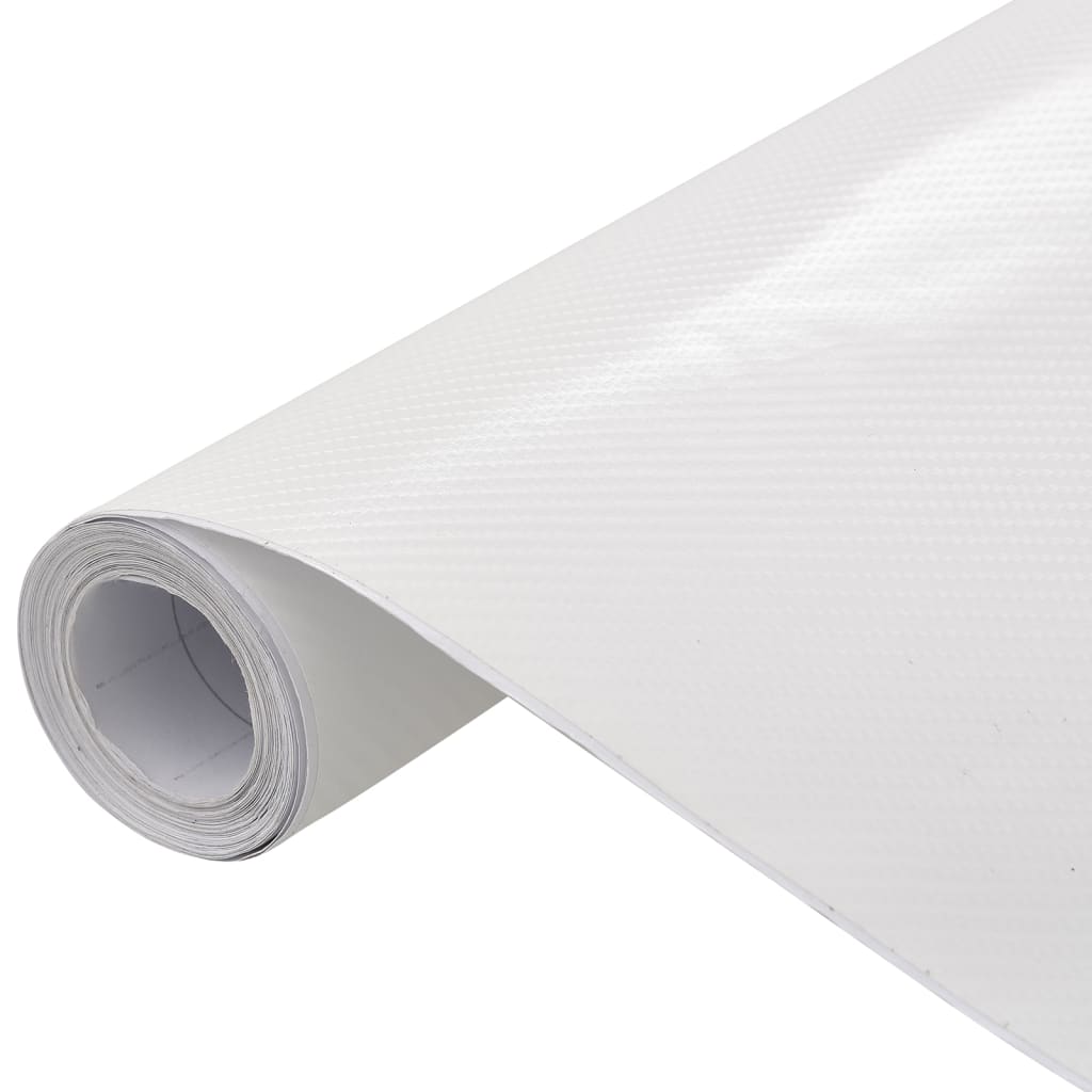 Berkfield Car Films 2 pcs 4D White 100x150 cm+50x150 cm