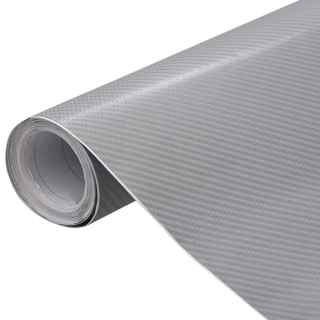 Berkfield Car Film 4D Silver 100x150 cm