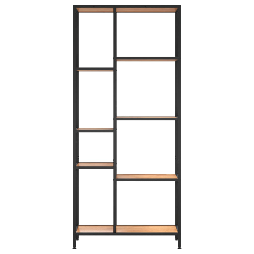 Berkfield Book Shelf 80x30x180 cm Steel and Engineered Wood